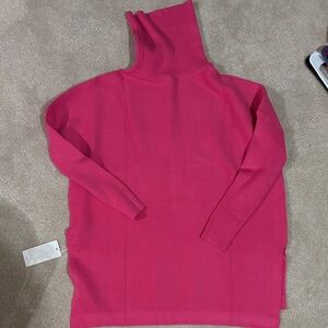 Women's Pink Turtleneck Sweater